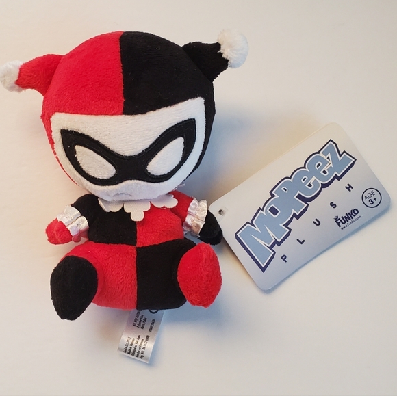 Harley Quinn Plush Mini Mopeez Red, Blk & Wht DC Comics Movie Cartoon *READ* - Picture 1 of 11
